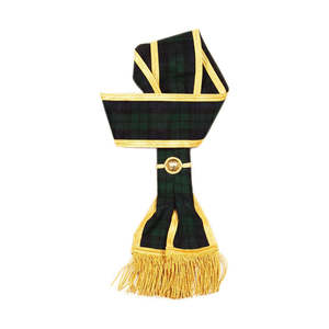 Banda de Grado Superior de la Guardia de Seguridad Pública (PAGDC) |   Banda Bordada a Mano en Rojo Oscuro |   Banda Bordada a Mano de Gran Oficial - Product Image 2