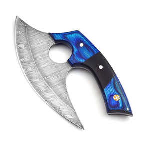 Hache à double lame en acier à haute teneur en carbone avec manche en acier, conception de logo personnalisée de fabrication de qualité supérieure - Product Image 4