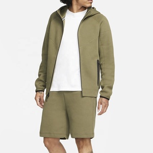 Sweat à capuche à fermeture éclair à manches longues en molleton 100% coton imprimé personnalisé brodé OEM Nouveau design 2024 - Product Image 3