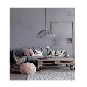 Lámpara Colgante LED Decorativa Vintage de Mimbre y Metal Hecha a Mano con Diseño Nuevo, Color y Forma Personalizables - Product Image 2