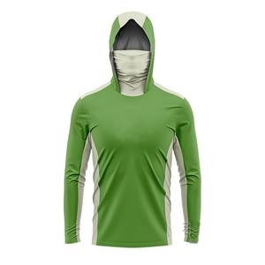 เสื้อตกปลามีฮู้ดแบบแห้งเร็วเสื้อตกปลามีฮู้ด UPF 50ผ้าโพลีเอสเตอร์สั่งพิมพ์ซับลิเมชันต่ำ - Product Image 2