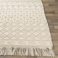 Tapis rectangulaire moderne en laine et coton tissé à la main, à poils moyens, personnalisable pour salon, chambre, salle à manger, couloir, hôtel