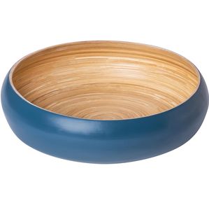 Vente en gros de meuble de rangement en bois de bambou bleu extra large de luxe poli écologique vintage multi-usages décoratif alimentaire - Product Image 1
