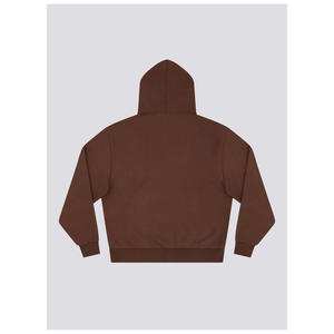 Sudaderas con capucha de gran tamaño de estilo americano con hombros caídos en blanco para hombres 100% algodón suave de secado rápido con bordado - Product Image 5