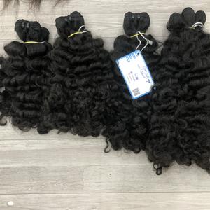 Venta al por mayor de cabello birmano sin procesar de proveedores de cabello rizado natural y virgen, extensiones de cabello humano crudo alineado con cutícula vietnamita - Product Image 3