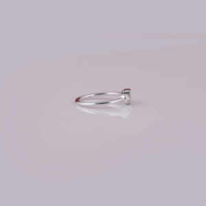 Joyería de boda de lujo de oro sólido de 14 quilates, anillo de compromiso de diamante cultivado en laboratorio solitario de corte esmeralda, ajuste de bisel de moda para mujer - Product Image 5