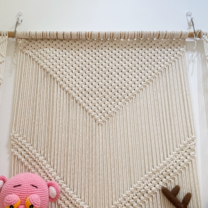 Étagère murale en macramé bohème en bois, fabriquée à la main, directement de l'usine JNC - Product Image 4