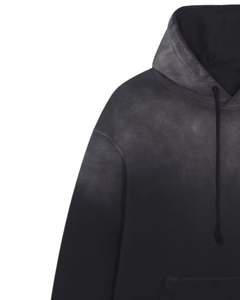 Sudadera con Capucha Negra Lavada al Ácido Personalizada para Mujer, Sudadera Holgada de Forro Polar, Ropa Urbana, Fabricante Personalizado, Venta al por Mayor - Product Image 3