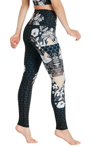 Vente en gros de leggings de yoga imprimés de talent et occultants Beeloved, dernière taille haute, leggings de gym à la mode de teinture écologique pour femmes - Product Image 6