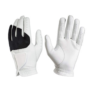 Cabretta Guantes de golf de cuero Guantes de golf para hombres Golfistas zurdos Juegos de golf Agarre de mano flexible Durable - Product Image 1