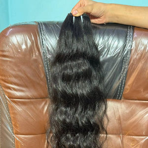 Vente en Gros de Lots d'Extensions de Cheveux Indiens Remy Bruts avec Cuticules Alignées, Couleur Claire, Provenant d'un Fournisseur Indien - Product Image 2
