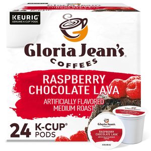 Café Gloria Jean's Coffees Raspberry Chocolate Lava, Cápsulas Keurig K-Cup Individuales, Café de Tueste Medio con Sabor, Paquete de 24 - Product Image 2