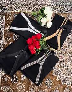 Robes traditionnelles de Dubaï pour femmes Premium élégant modeste brodé à la main Baggy fermeture éclair Abayas tissu respirant Premium musulman - Product Image 3