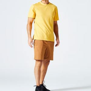 Crew Fitness Imprimé Design 100% Coton Lourd Hauts de Gymnastique pour Hommes Col Uni Manches Courtes Slim Fit T-Shirts personnalisés pour OEM - Product Image 1