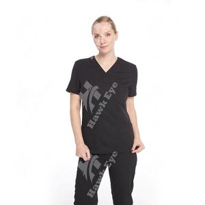 Uniformes de enfermera tejidos de poliéster OEM, conjuntos de fregado personalizados para Hospital, uniformes médicos - Product Image 5