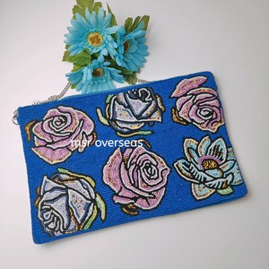 Bolso de Mano / Cartera de Diseño Hecho a Mano para Mujer, de Lujo, Moderno, para Fiesta, Boda, Banquete, con Lentejuelas Brillantes, Bordado y Cuentas - Product Image 5