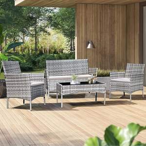 Ensemble de meubles de jardin en rotin résistant aux intempéries Homall 4 pièces - Product Image 6