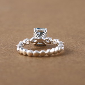 Elegant and chic our designer girls <b>ring</b> accessory is <b>crafted</b> in 14kt white gold with labgrown diamonds - Product Image 4
