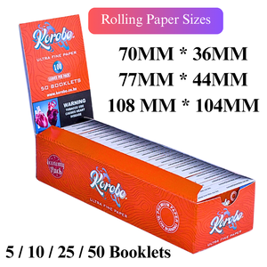 Papel de liar cigarrillos premium marrón, tamaño regular, en cuadernos, estilo sencillo, para fumar tabaco (Copia) - Product Image 5