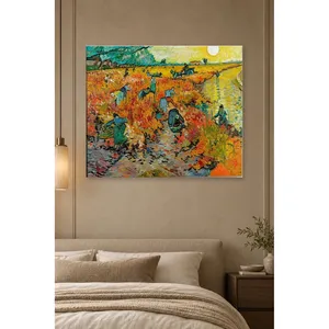 Fida Van Gogh Le vignoble rouge d'Arles Impression sur toile - Product Image 4