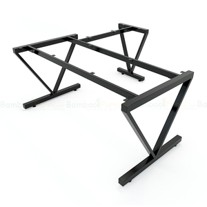 VBamboo L-Shaped Corner Computer <b>Desk</b> 160x160cm BFVB010 Natural Wood Style - Product Image 4