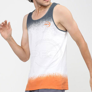 เสื้อกล้ามผู้ชายสำหรับฝึกซ้อมแบบลำลองผ้าคอตตอน100% แห้งเร็วระบายอากาศได้ดีสไตล์ถักนิตติ้ง - Product Image 3