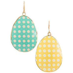 Creative Design Hanging <b>Decor</b> Hot Sale Easter <b>Eggs</b> Bulk Colorful Bright Metal Easter <b>Eggs</b> Ornaments - Product Image 1