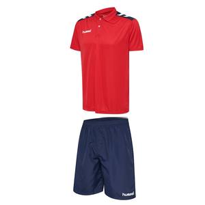 Conjunto Hummel rojo y azul marino, 100% poliéster - Talla L - Product Image 1