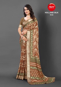 Premium Handloom Holland Silk Sarees Tissu Couleur assortie pour rideaux élégants et designers Holland Silk Saree Luxurious Sarees - Product Image 5