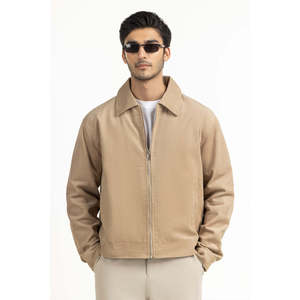 Chaquetas Casuales de Pana de Corte Regular MN-JKT-WS25-111 XS-XL con Cuello Alto y Cierre de Cremallera para Primavera y Otoño - Product Image 3