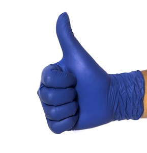 Gants d'examen en latex bleu baie, jetables, sans latex, sans poudre, qualité médicale, usage général, gants de sécurité pour les mains - Product Image 2