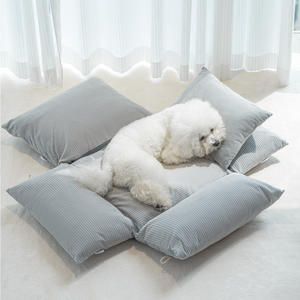 Asiento de coche de pana de lujo para perros, sofá cama de viaje extraíble y lavable para perros con logotipo personalizado - Product Image 6