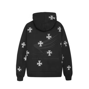 Nouvelles sweats à capuche tendance pour hommes, entièrement zippées, doublées, 100 % coton polaire respirant, décontractées, personnalisables HAWK FLY - Product Image 2