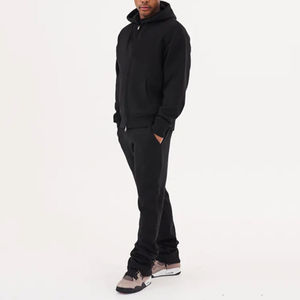 Vente en gros 100% coton Jogging Training Survêtement pour Hommes Garçons Gym Running Sweat Suits Set Outdoor Fitness Training Fleece Suit - Product Image 3