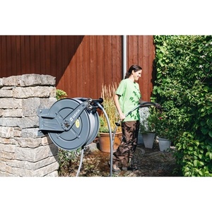 Geka PA30 Garden Hose Reel 33.25 mm G 1 AG Connection Thread Powder-Coated Steel Water <b>Timer</b> - Product Image 4