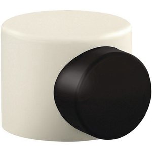 HEWI 615B 99 Pure White <b>Matt</b> Plastic <b>Floor</b> Door Buffer 52mm with 42.5mm Height Dowel Mounting Door Mats - Product Image 3