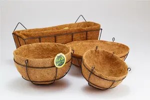 Doublures de paniers en fibre de coco 100% naturelle pour la plantation de fleurs, origine Sri Lanka, au meilleur prix compétitif - Product Image 4