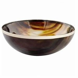 BONE HANDLE WEB TEXTURA Cuenco decorativo de cuerno de búfalo hecho a mano de cuerno de búfalo real natural Producto sostenible ARTESANÍA - Product Image 6