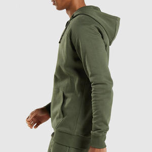 Sweat à capuche en coton polaire imprimé camouflage athlétique pour hommes Xs pull à glissière Jogging Fitness Wear épais hiver tissu français - Product Image 6
