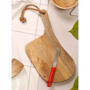 Utensilios de cocina de diseño fabuloso, tabla de cortar de madera con mango para cortar carne de frutas y verduras - Product Image 3