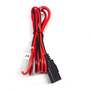 Кабель питания постоянного тока 2-контактный для радиостанций, 12В, Т-образный разъем, красно-черный шнур питания для мобильных радиостанций / УКВ/ДМВ/СВЧ радиоустройств, жгут проводов - Product Image 2