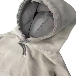 Sudadera con capucha unisex de alta calidad para hombre, hecha a medida, 100% algodón French Terry Heavy Weight Sun Faded Look - Product Image 2