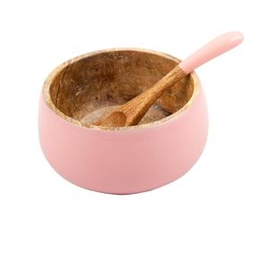 Juego de Tazones de Madera de Mango para Hogar, Hoteles y Restaurantes, Tazón para Servir Ensaladas, Tazón de Madera de Mango con Acabado Antiguo - Product Image 1