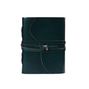 Diario de cuero Vintage hecho a mano, papel de árbol de trapo reciclado 100%, cuaderno espiral ecológico para bocetos, notas, diario, Idea de regalo - Product Image 3