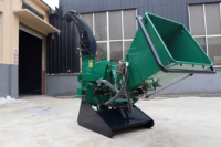 Déchiqueteuse à bois à alimentation hydraulique à trois points (PTO) Déchiqueteuse Broyeur Branche d'arbre et broyeur de feuilles déchiqueteuse à bois