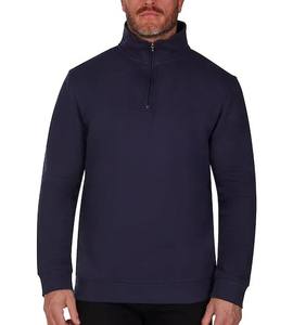 เสื้อสเวตเตอร์คอตตอนโพลีเอสเตอร์พร้อมซิปครึ่งแขนผ้าฟลีซเปล่าพิมพ์ซับลิเมชันยอดนิยมสำหรับผู้ชายสำหรับฤดูหนาว - Product Image 1