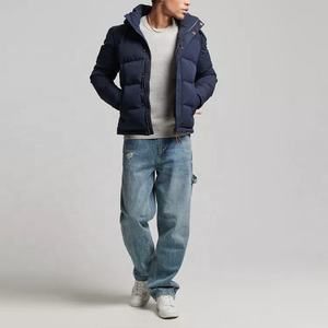 Doudoune à bulles pour homme, vente en gros, manteau rembourré, fermeture éclair, hiver, personnalisé - Product Image 4