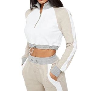 Chándales deportivos personalizados de alta calidad superventas, chándales para mujer, conjunto de 2 piezas, chándal de gimnasio para mujer disponible en - Product Image 4