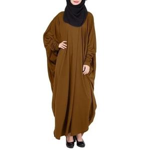 Nouveautés Robe brodée Abaya couleur unie luxe Dubai Abayas fabrique des modèles tendance 2025 vente en gros OEM respirant - Product Image 1