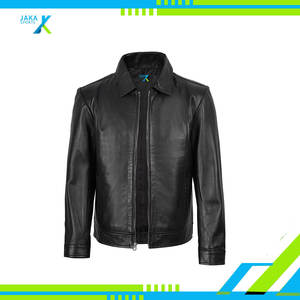 Chaqueta de invierno de piel de cordero auténtica para hombre, abrigo de cuero suave de estilo clásico Vintage, moda informal, transpirable, personalizable - Product Image 3